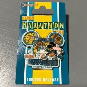 Disneyland Half Marathon 2011 Limited Release Pin, On Card, Disney Pin